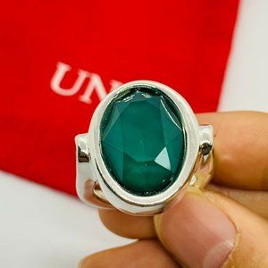 Uno de 50 Silver Ring Orion Ring UNOde50 Green Swarovski Crystal